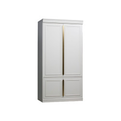 Armoire robuste bois massif finition laiton CLOUD - BePureHome