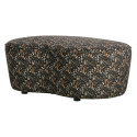 Grand pouf moderne en tissu à motifs VORA