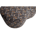 Grand pouf moderne en tissu à motifs VORA