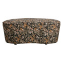 Grand pouf moderne en tissu à motifs VORA
