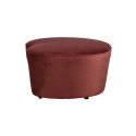 Grand pouf contemporain en velours VORA