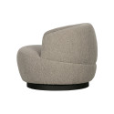 Fauteuil pivotant arrondi en tissu WOOL