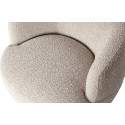 Fauteuil pivotant arrondi en tissu WOOL