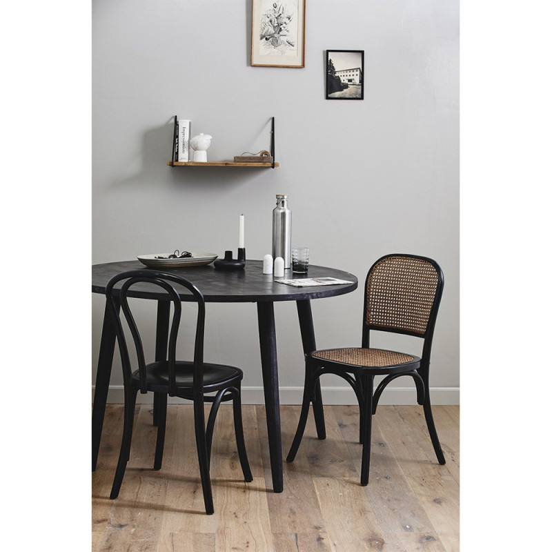 Lot 2 chaises design bois BISTRO - Nordal