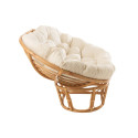 Fauteuil de jardin douillet en rotin RICK