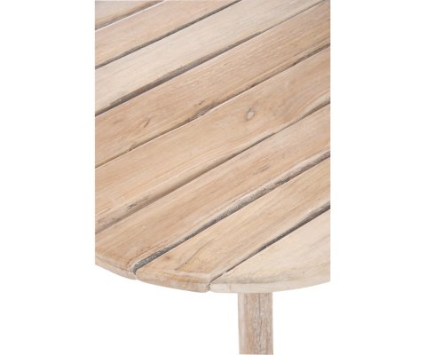 Table de jardin ronde en bois 75cm ROZO