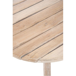 Table de jardin ronde en bois 75cm ROZO