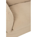 Canapé 220cm en tissu beige TEXAME