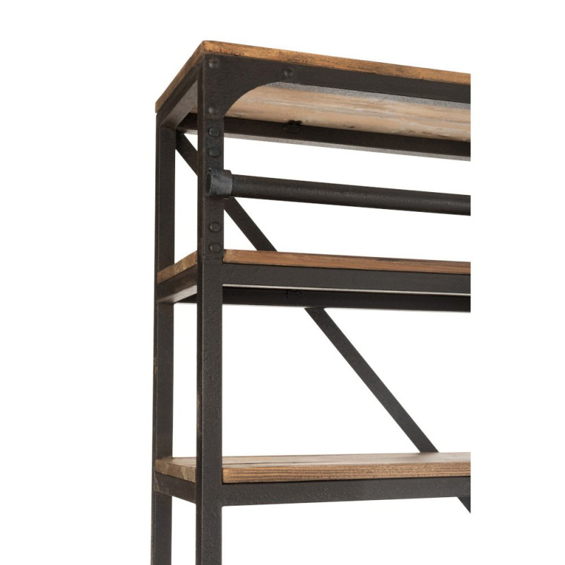 Grande bibliothèque en bois avec echelle MIZA