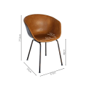 Lot 2 chaises design SHELBY