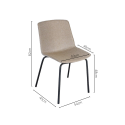 Chaise de salle à manger tapiséée HARONA - COD Furnitures