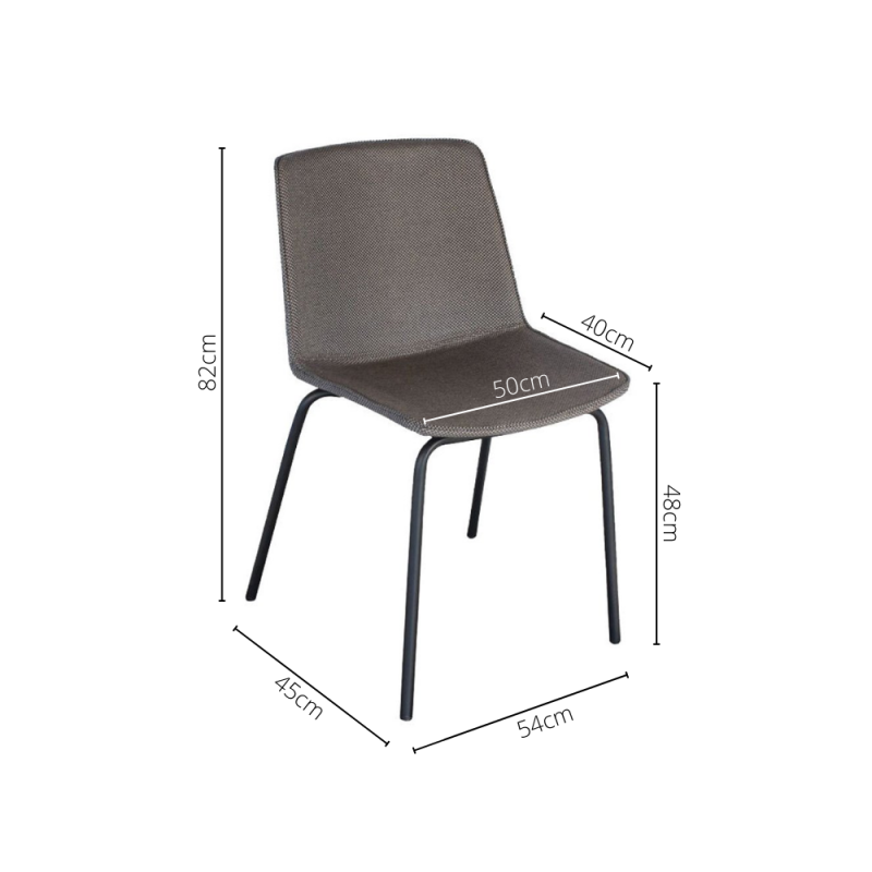 Lot 2 chaises tapissées HARONA