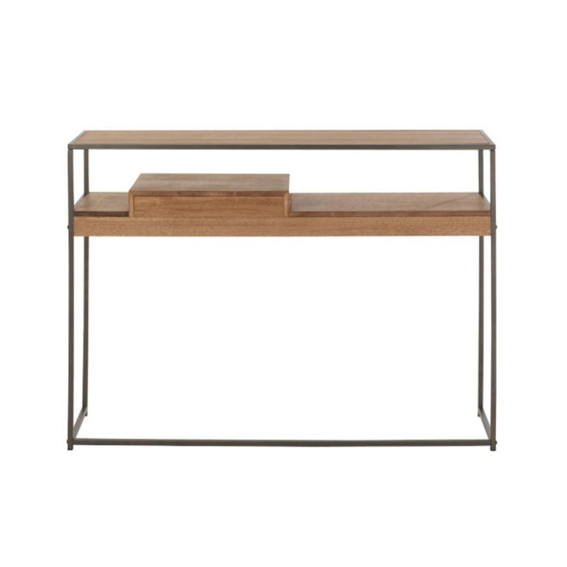 Console en bois et métal style minimaliste ZATI