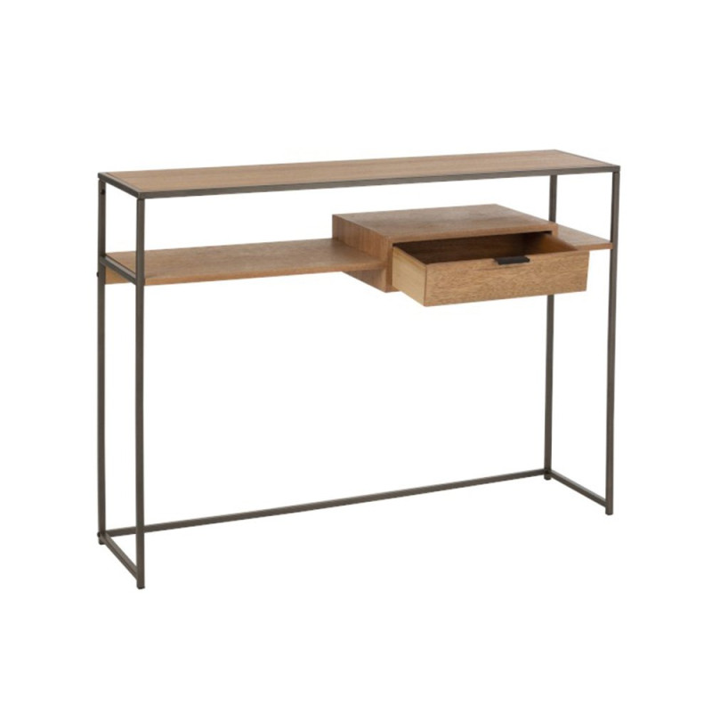 Console en bois et métal style minimaliste ZATI