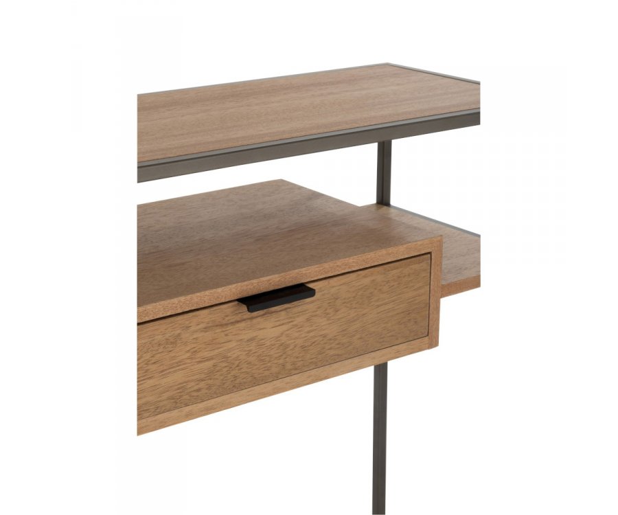 Console en bois et métal style minimaliste ZATI