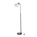 Lampadaire minimaliste en métal noir LUMAE