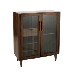 Buffet bar avec rangements bouteilles en bois LIO