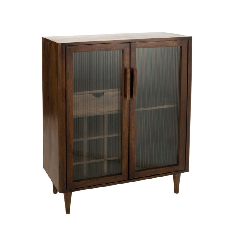 Buffet bar avec rangements bouteilles en bois LIO