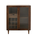 Buffet bar avec rangements bouteilles en bois LIO