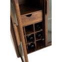 Buffet bar avec rangements bouteilles en bois LIO