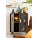 Buffet bar avec rangements bouteilles en bois LIO