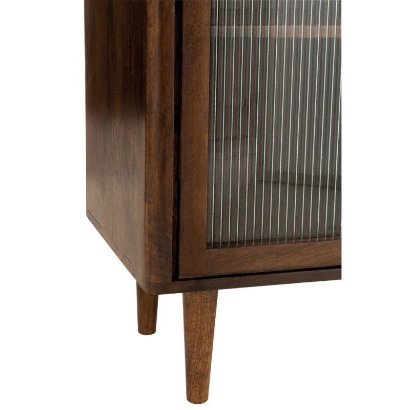 Buffet bas vitré en bois de manguier LIO