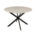 Table à manger ronde en marbre blanc ERA