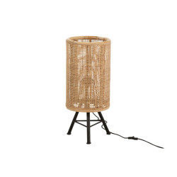 Lampe de chevet en rotin naturel OZIRIS
