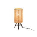Lampe de chevet en rotin naturel OZIRIS