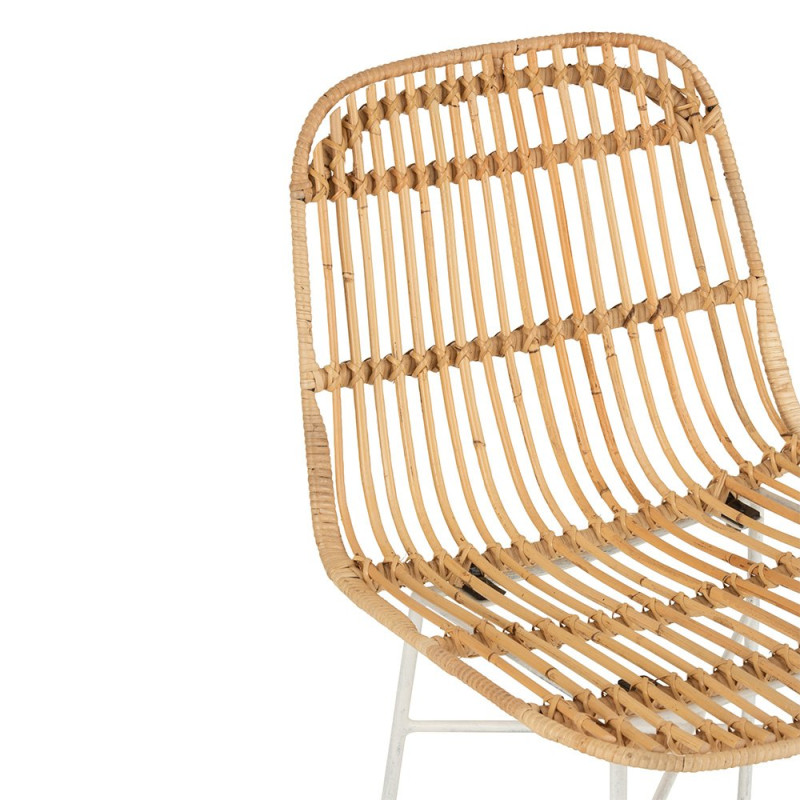 Tabouret de bar moderne en rotin EMAL