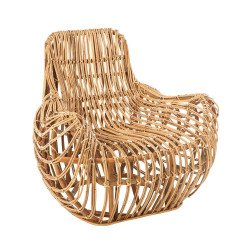 Fauteuil design en rotin MARCO