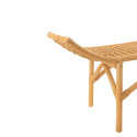 Banc moderne 120cm en rotin naturel ALARIC