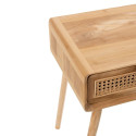 Table de chevet en teck et cannage avec tiroir SABLA