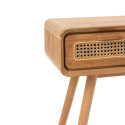 Console en bois et cannage 3 tiroirs SABLA