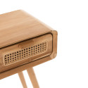 Console en bois et cannage 3 tiroirs SABLA