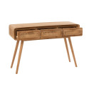 Console en bois et cannage 3 tiroirs SABLA