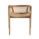 Chaise rétro en bois et cannage JOSEPHINE