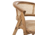 Chaise rétro en bois et cannage JOSEPHINE