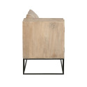 Banc design avec armoire rotin et cannage UKIALA - J-line