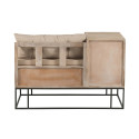 Banc design avec armoire rotin et cannage UKIALA - J-line