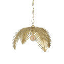 Suspension feuille de palmier métal doré PALMERAIE
