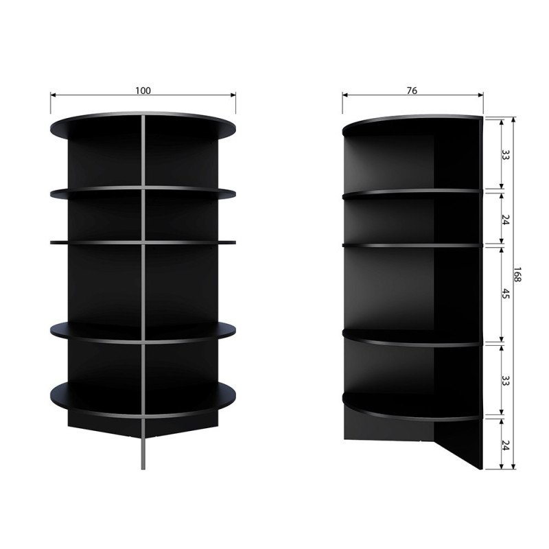 Bibliothèque design pour coin MAXELL - Woood