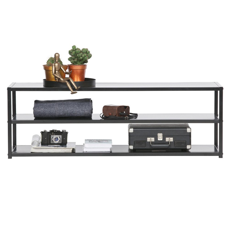 Meuble TV contemporain métal TURNOFF - Woood
