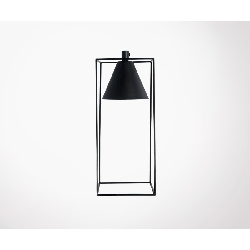 Black Metal Modern Look Table Lamp House Doctor Black Metal Table Lamp Kubix X Lampe à Poser Métal Noir Blanc