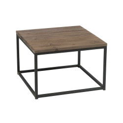 Table basse bois et métal minimaliste ALEXIA