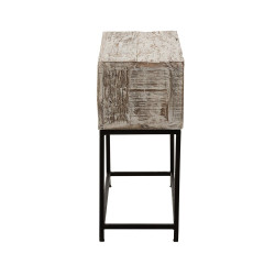 Console vintage 8 tiroirs bois recyclé JULIE - J-line