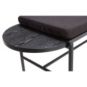 Banc 180cm en bois et métal avec coussin ZAPA