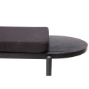 Banc 180cm en bois et métal avec coussin ZAPA