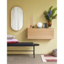 Banc 180cm en bois et métal avec coussin ZAPA