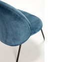 Fauteuil contemporain arrondi velours ROMO